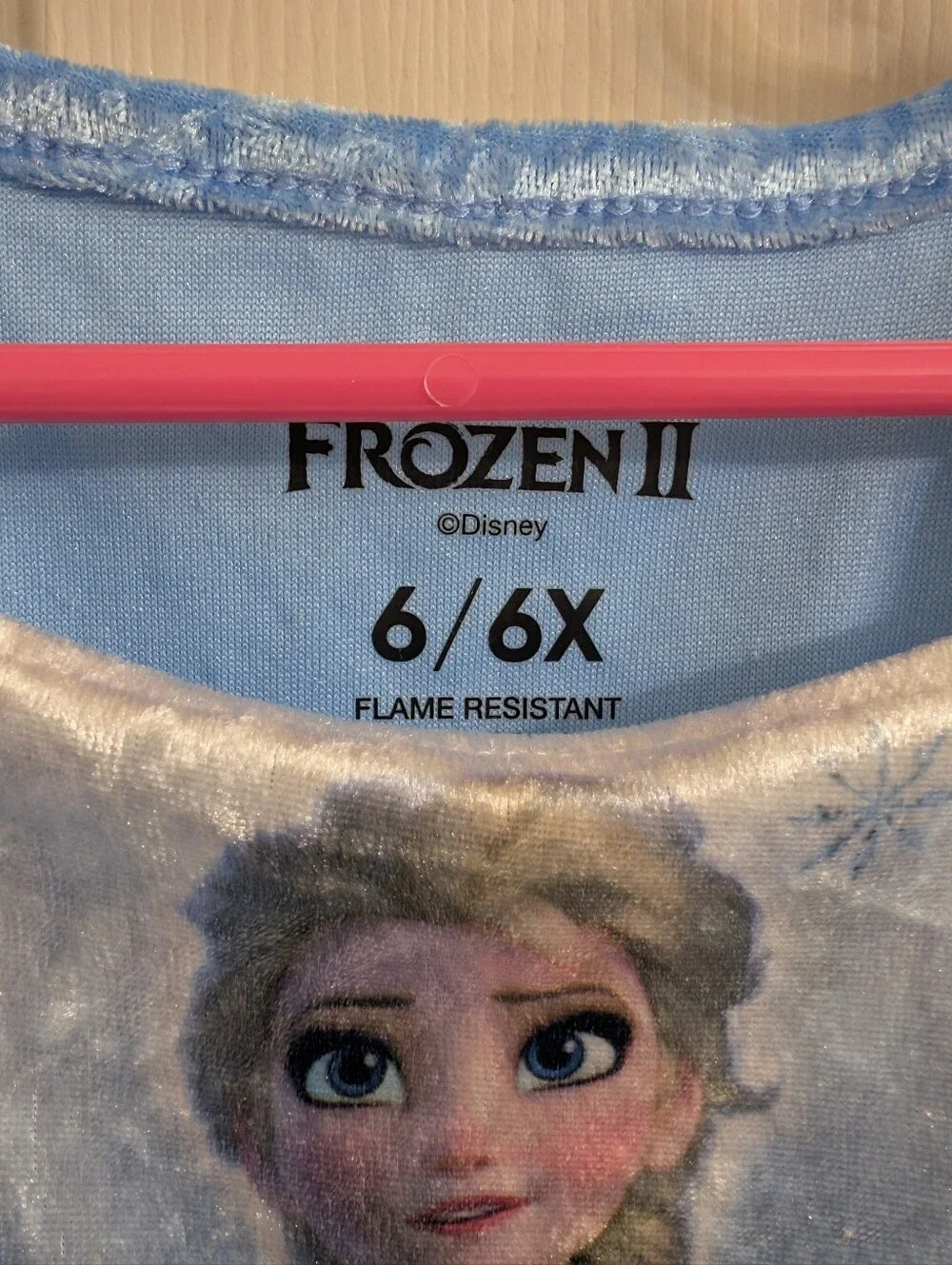 Kids Disney Elsa Light Blue Sparkle Dress Costume 6/6x